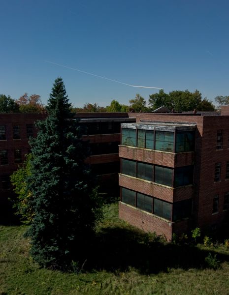 Deep Shadows - Photo of the Abandoned Ypsilanti State Hospital